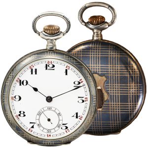Swiss niëllo-silver minute repeating pocket watch Circa 1910