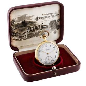 Swiss 18 carat gold open faced lever pocket watch Circa 1915