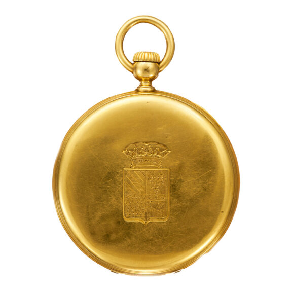 Swiss full hunter with eccentric subsidiary seconds Circa 1854 Swiss full hunter with eccentric subsidiary seconds Circa 1854