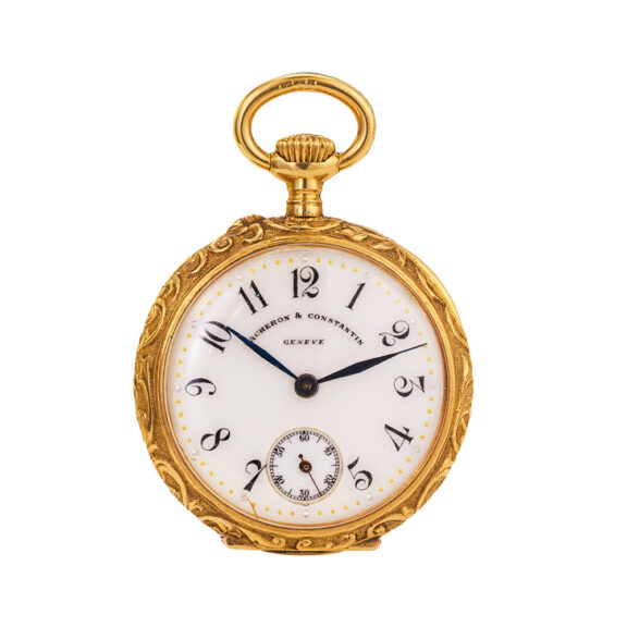Swiss gold enamel Art Nouveau pendant watch Circa 1900 Swiss gold enamel Art Nouveau pendant watch Circa 1900