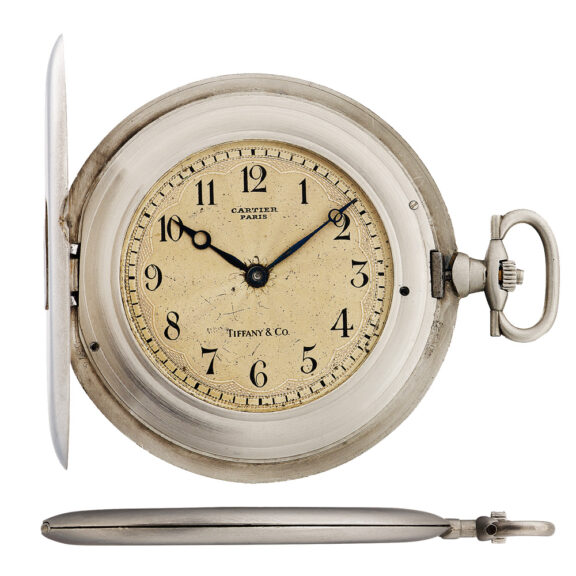 French platinum hunting cased knife edged lever watch Circa 1917 French platinum hunting cased knife edged lever watch Circa 1917