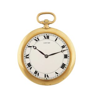 French/Swiss 18K gold knife edged lever watch Circa 1912