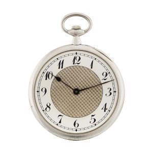 Thin Swiss platinum knife edged lever pocket watch Circa 1920
