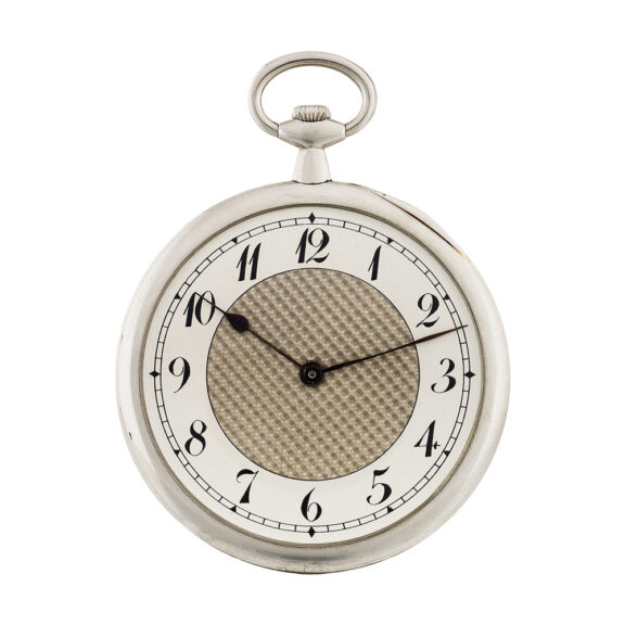 Thin Swiss platinum knife edged lever pocket watch Circa 1920