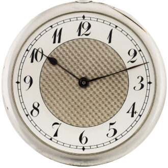 Thin Swiss platinum knife edged lever pocket watch Circa 1920