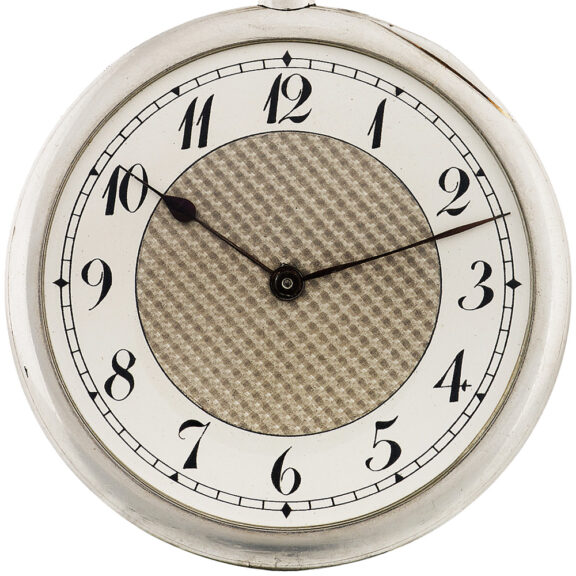Thin Swiss platinum knife edged lever pocket watch Circa 1920 Thin Swiss platinum knife edged lever pocket watch Circa 1920
