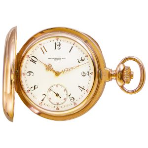 Swiss pink gold hunting cased chronometer Circa 1890-1895