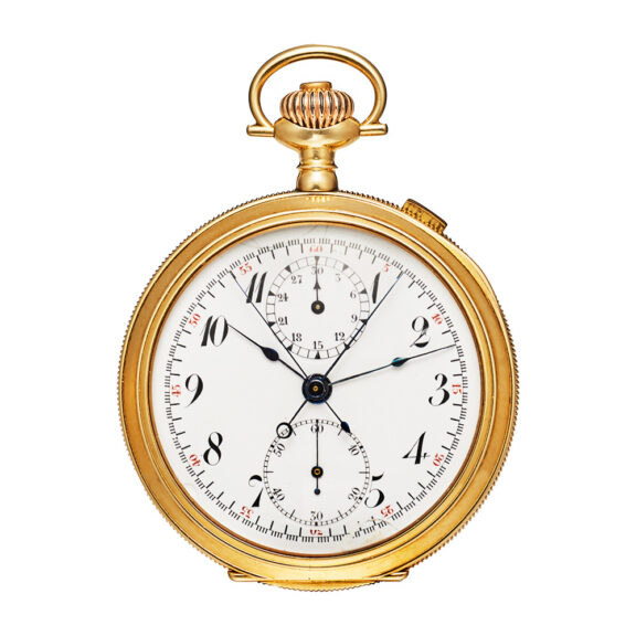 Swiss 14K gold lever split-seconds chronograph Circa 1920 Swiss 14K gold lever split-seconds chronograph Circa 1920
