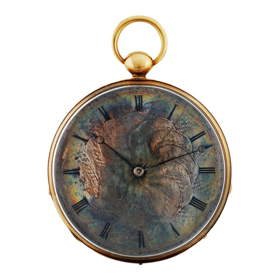 Swiss gold watch with dead independent seconds Circa 1830