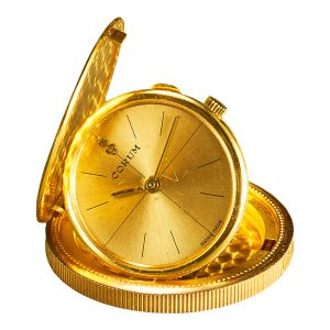 Swiss 18K gold Ten Dollars Liberty 1893 watch Circa 1975-1980