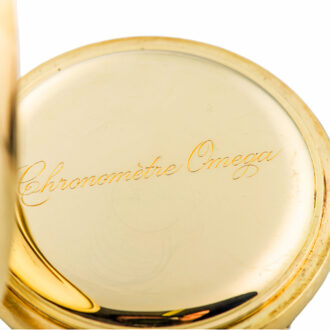 Swiss 18K gold hunting cased anker chronometer Circa 1921