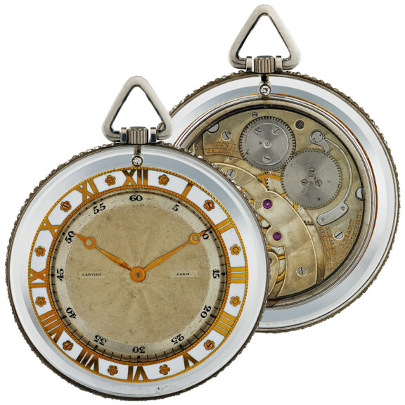 French rock crystal open faced keyless dress watch Circa 1910 French rock crystal open faced keyless dress watch Circa 1910