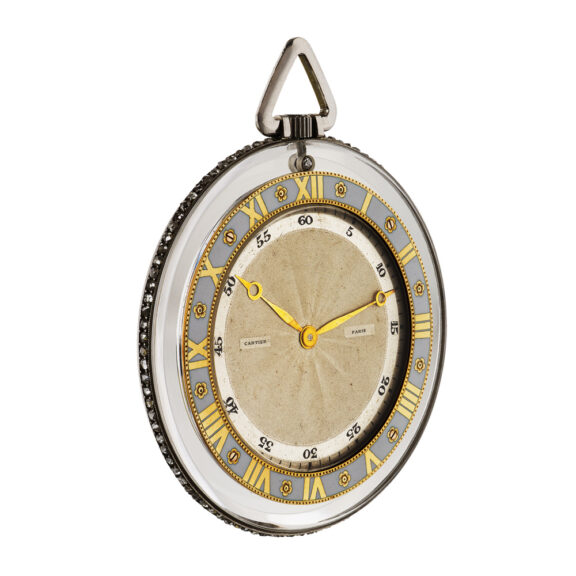 French rock crystal open faced keyless dress watch Circa 1910 French rock crystal open faced keyless dress watch Circa 1910