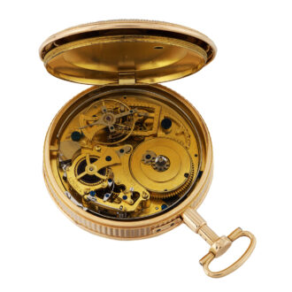 Rare French gold half-quarter repeating watch Circa 1810