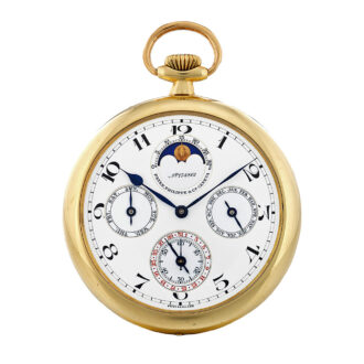 Swiss minute repeating perpetual calendar watch Circa 1915