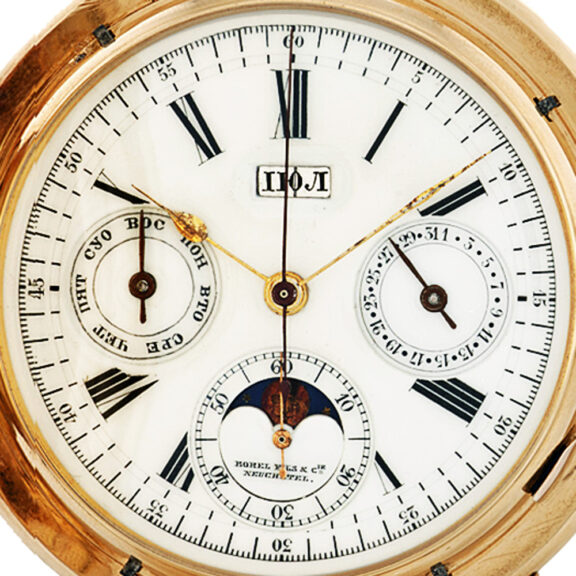 Swiss minute repeating full hunter chronograph Circa 1900 Swiss minute repeating full hunter chronograph Circa 1900