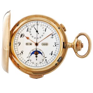 Swiss gold complicated repeating chronograph Circa 1900