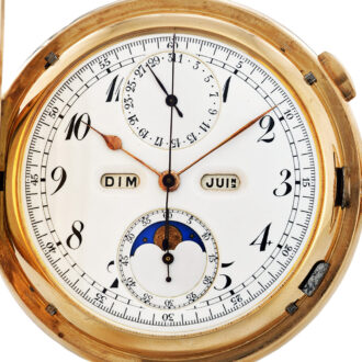 Swiss gold complicated repeating chronograph Circa 1900