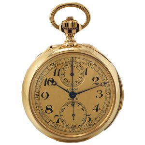 French yellow gold minute repeating chronograph Circa 1900