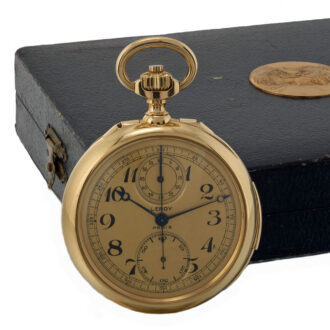 French yellow gold minute repeating chronograph Circa 1900