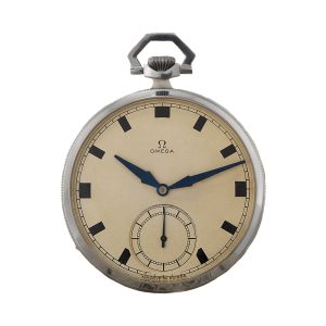 Attractive Swiss stainless steel Art Deco dress watch Circa 1933