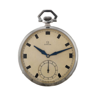 Attractive Swiss stainless steel Art Deco dress watch Circa 1933