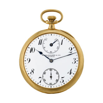 Swiss 18 Carat gold open faced lever with power reserve Circa 1919