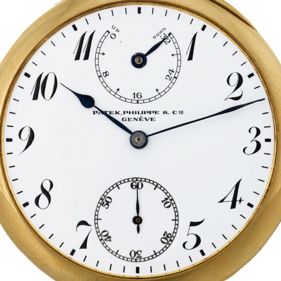 Swiss 18K gold open faced lever with power reserve Circa 1918-1920 Swiss 18K gold open faced lever with power reserve Circa 1918-1920