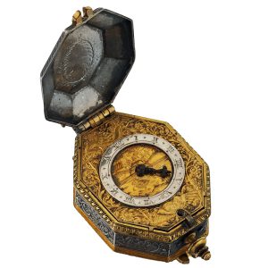 Small French octagonal miniature pendant watch Circa 1640