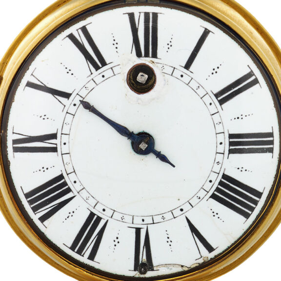 French gilt-brass oignon-type verge pocket watch Circa 1680 French gilt-brass oignon-type verge pocket watch Circa 1680
