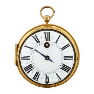 French gilt-brass oignon-type verge pocket watch Circa 1680