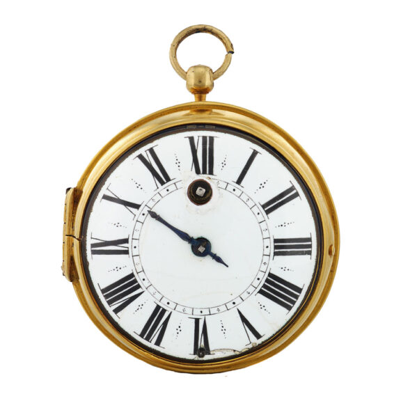 French gilt-brass oignon-type verge pocket watch Circa 1680