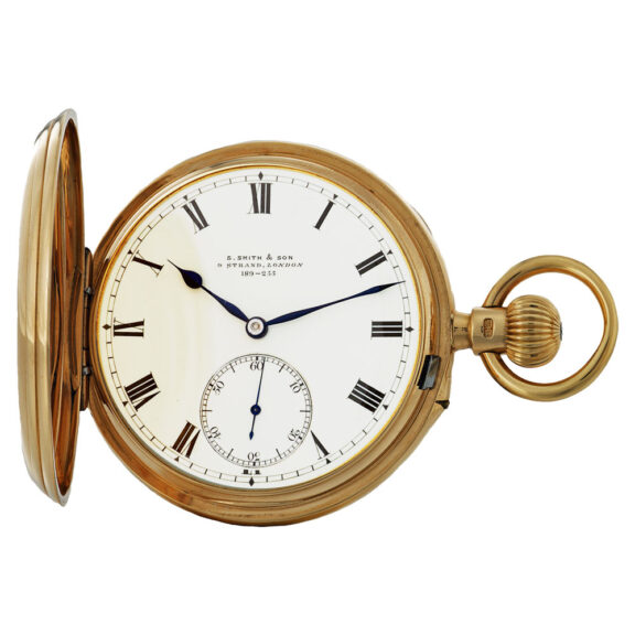 English gold lever with 52½ minute carrousel Circa 1900 English gold lever with 52½ minute carrousel Circa 1900