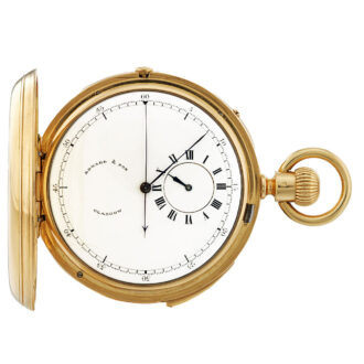 English repeating chronograph with regulator dial Circa 1874