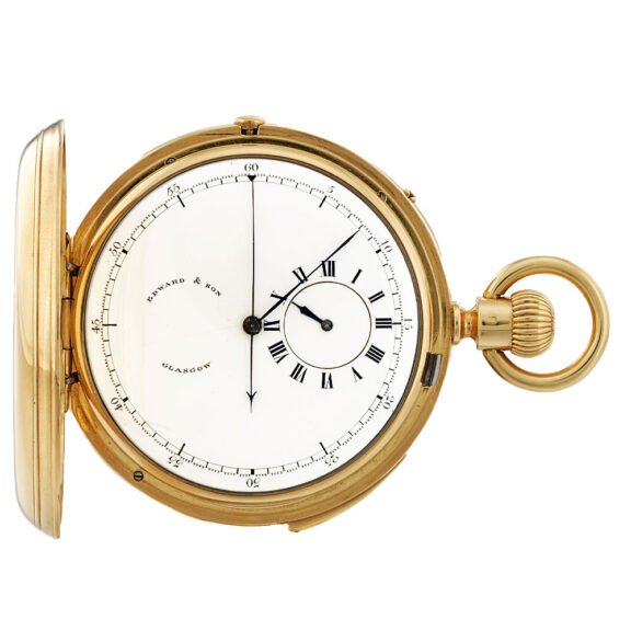 English repeating chronograph with regulator dial Circa 1874