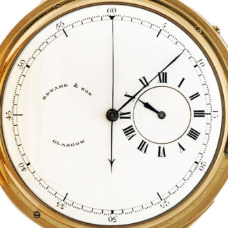 English repeating chronograph with regulator dial Circa 1874