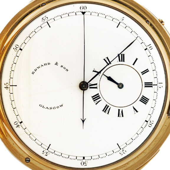 English repeating chronograph with regulator dial Circa 1874 English repeating chronograph with regulator dial Circa 1874