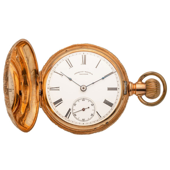 American 14K gold full hunter pocket watch Circa 1885 American 14K gold full hunter pocket watch Circa 1885