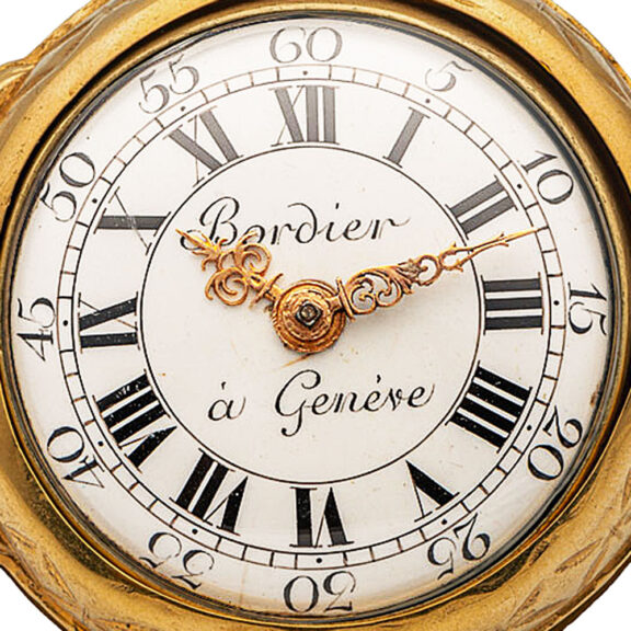 Swiss gilt-metal pair-cased verge pocket watch Circa 1760 Swiss gilt-metal pair-cased verge pocket watch Circa 1760