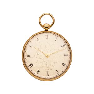 French gold pendant watch with experimental balance Circa 1840