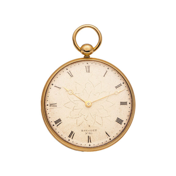 French gold pendant watch with experimental balance Circa 1840
