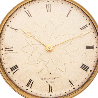 French gold pendant watch with experimental balance Circa 1840