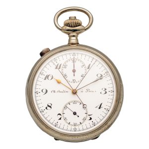 Swiss split seconds chronograph with minute recorder Circa 1910