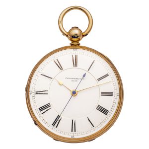 English gold lever chronometer with centre seconds Circa 1907