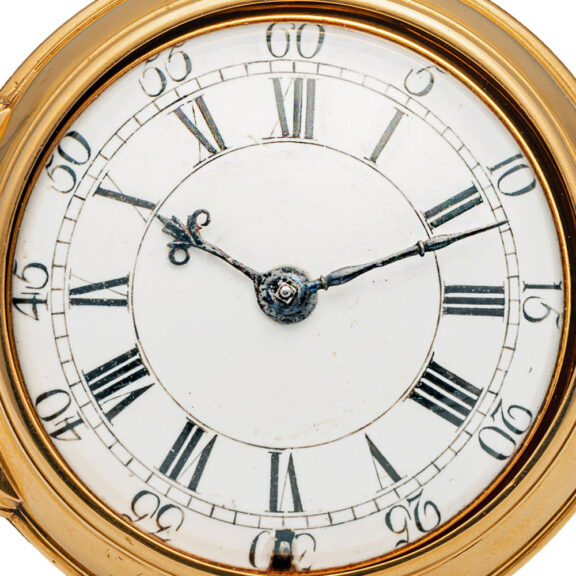 English 22K yellow gold pair-cased pocket watch Circa 1755-1758 English 22K yellow gold pair-cased pocket watch Circa 1755-1758