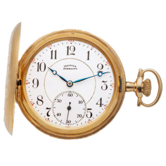 American 14K yellow gold full hunter pocket watch Circa 1921