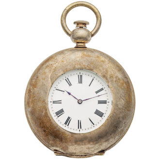 Large Swiss eight-day going railroad pocket watch Circa 1870