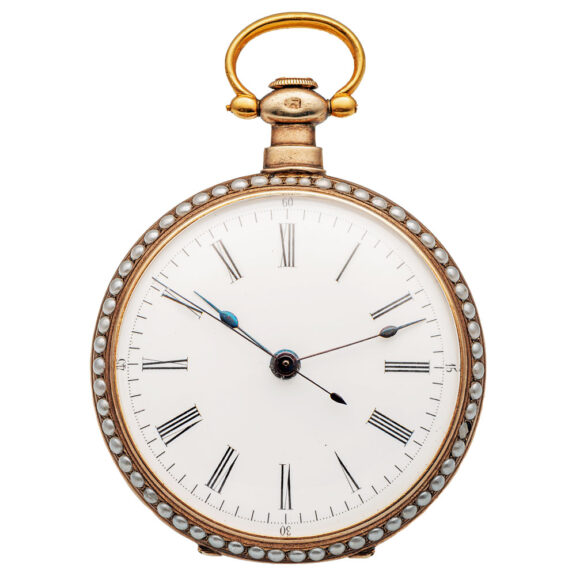 Large Swiss gilded lever watch for the Chinese market Circa 1900 Large Swiss gilded lever watch for the Chinese market Circa 1900
