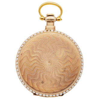 Large Swiss gilded lever watch for the Chinese market Circa 1900