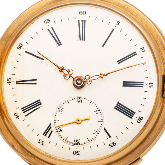 Swiss 18K gold quarter repeating full hunter pocket watch Circa 1910 Swiss 18K gold quarter repeating full hunter pocket watch Circa 1910